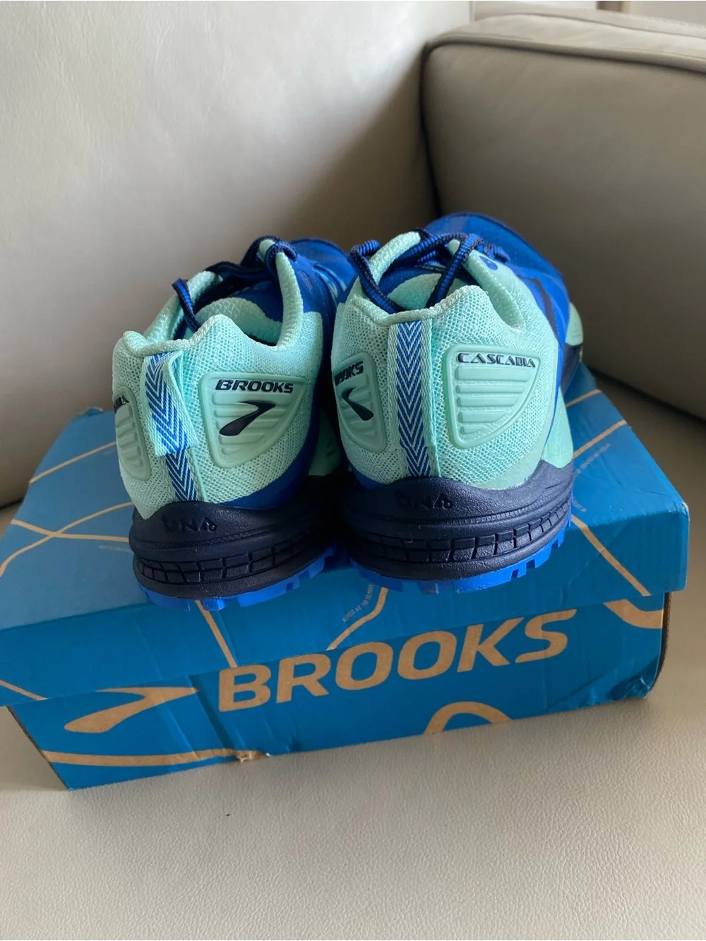 Brooks Women's Cascadia Trail Shoes - Blue and Aqua